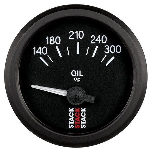 [ATM-ST3210] AutoMeter OIL TEMP, ELECTRIC, 52MM, BLK, 140-300 °F, AIR-CORE, 1/8" NPTF