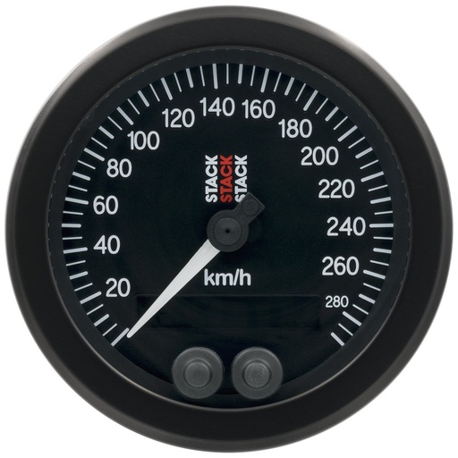 [ATM-ST3804] AutoMeter 88MM SPEEDOMETER, GPS, 0-290 KM/H, STACK BLK
