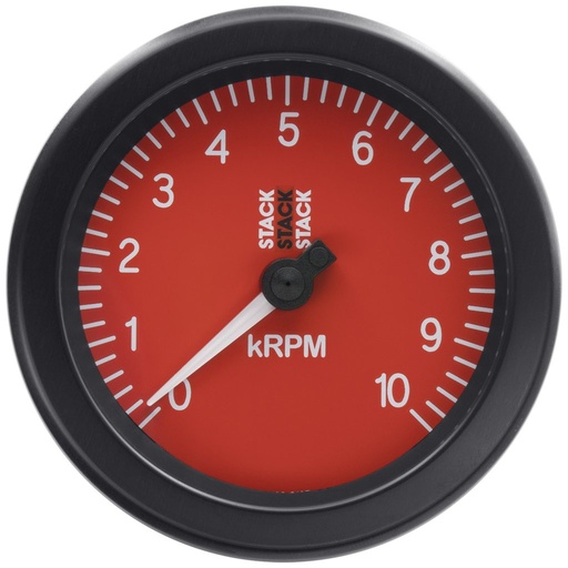 [ATM-ST100-010R] AutoMeter TACHOMETER, SPORT, 88MM, RED, 0-10K RPM