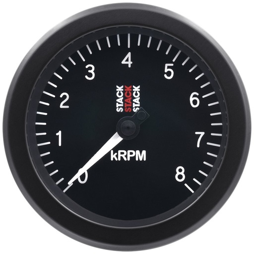 [ATM-ST100-08] AutoMeter TACHOMETER, SPORT, 88MM, BLACK, 0-8K RPM