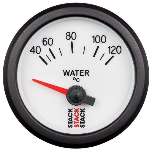 [ATM-ST3257] AutoMeter WATER TEMP, ELECTRIC, 52MM, WHT, 40-120 °C, M10 MALE