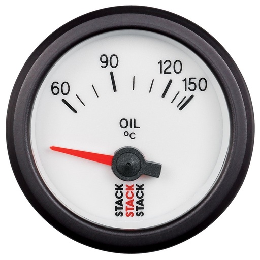[ATM-ST3259] AutoMeter OIL TEMP, ELECTRIC, 52MM, WHT, 60-150 °C, AIR-CORE, M10 MALE