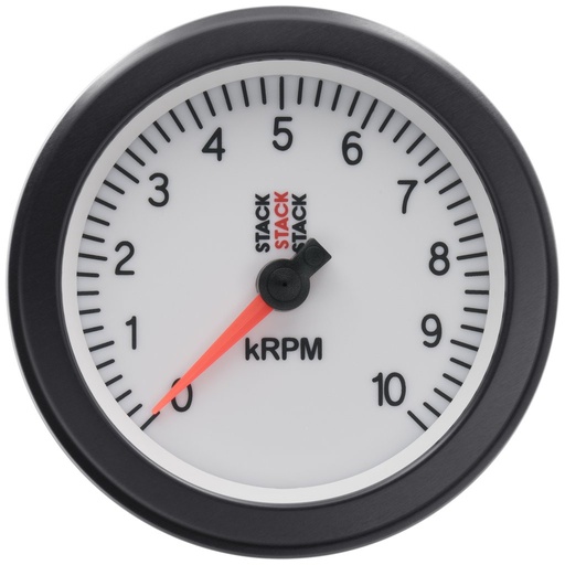 [ATM-ST100-010W] AutoMeter TACHOMETER, SPORT, 88MM, WHITE, 0-10K RPM