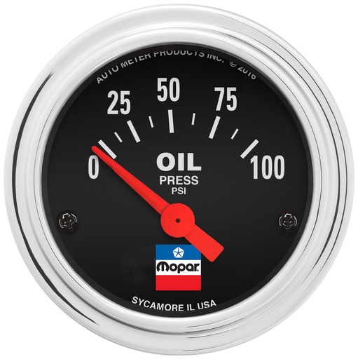 [ATM-880786] AutoMeter 2" OIL PRESS, 0-100 PSI, MOPAR CLASSIC