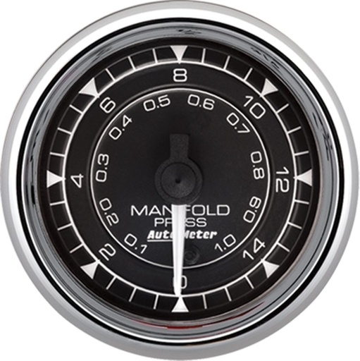 [ATM-9750] AutoMeter 2-1/16" MANIFOLD PRESSURE 15PSI DIGITAL STEPPER MOTOR CHRONO CHROME