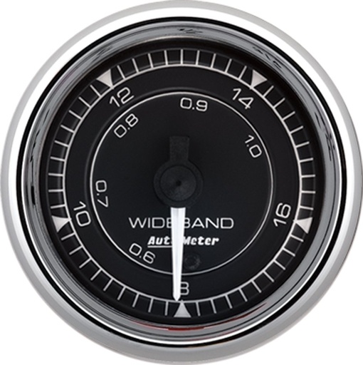 [ATM-9770] AutoMeter 2-1/16" AIR/FUEL RATIO-WIDEBAND ANALOG 8:1-18:1 STEPPER MOTOR CHRONO CHROME