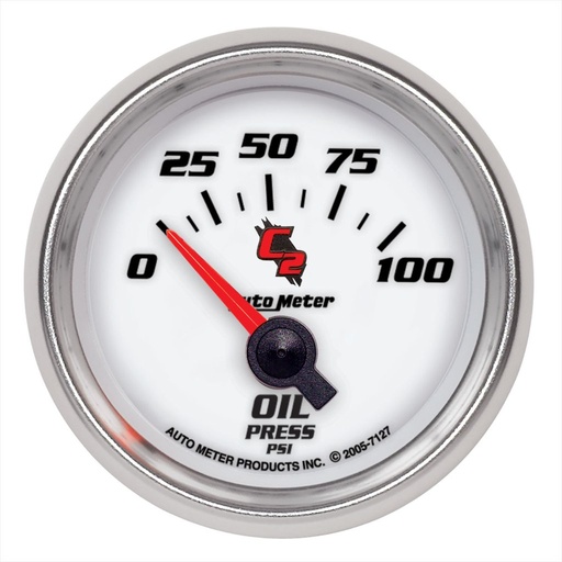 [ATM-7127] AutoMeter 2-1/16" OIL PRESSURE, 0-100 PSI, AIR-CORE, C2