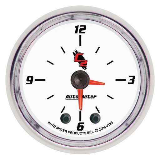 [ATM-7185] AutoMeter 2-1/16" CLOCK, 12 HOUR, C2