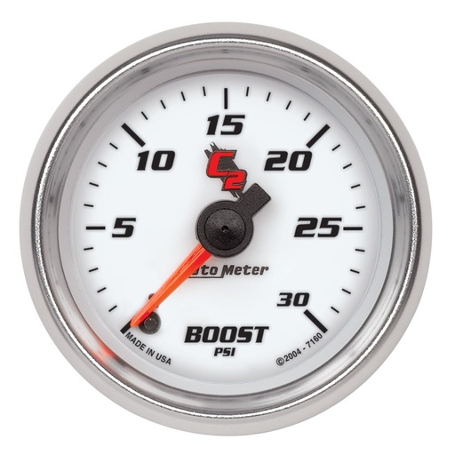 [ATM-7160] AutoMeter 2-1/16" BOOST, 0-30 PSI, STEPPER MOTOR, C2
