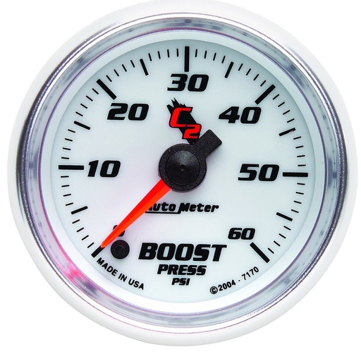 [ATM-7170] AutoMeter 2-1/16" BOOST, 0-60 PSI, STEPPER MOTOR, C2
