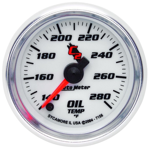[ATM-7156] AutoMeter 2-1/16" OIL TEMPERATURE, 140-280 °F, STEPPER MOTOR, C2