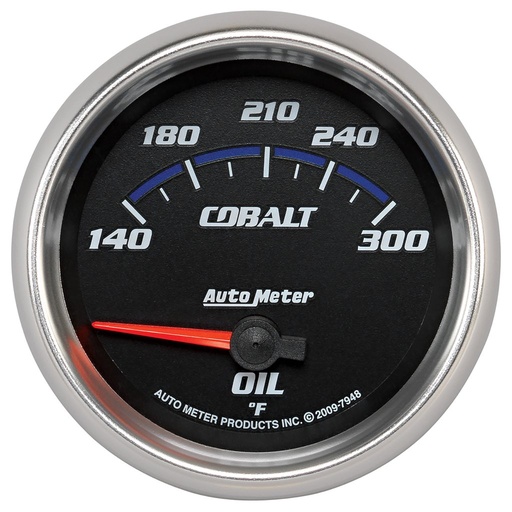 [ATM-7948] AutoMeter 2-5/8" OIL TEMPERATURE, 140-300 °F, AIR-CORE, COBALT