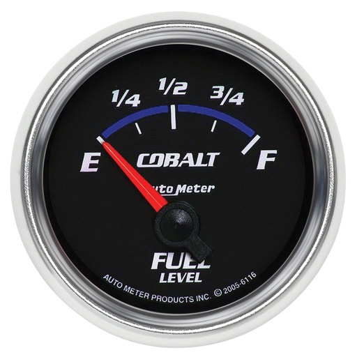 [ATM-6116] AutoMeter 2-1/16" FUEL LEVEL, 240-33 Ω, AIR-CORE, SSE, COBALT