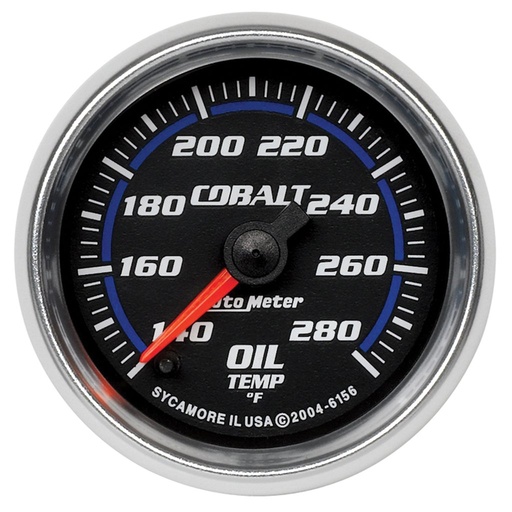 [ATM-6156] AutoMeter 2-1/16" OIL TEMPERATURE, 140-280 °F, STEPPER MOTOR, COBALT