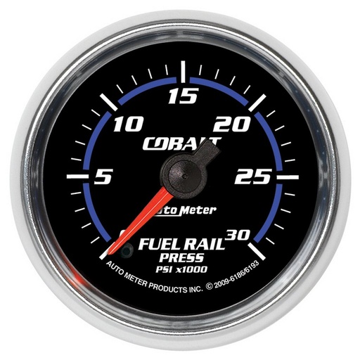 [ATM-6193] AutoMeter 2-1/16" FUEL RAIL PRESSURE, 0-30K PSI, STEPPER MOTOR, COBALT