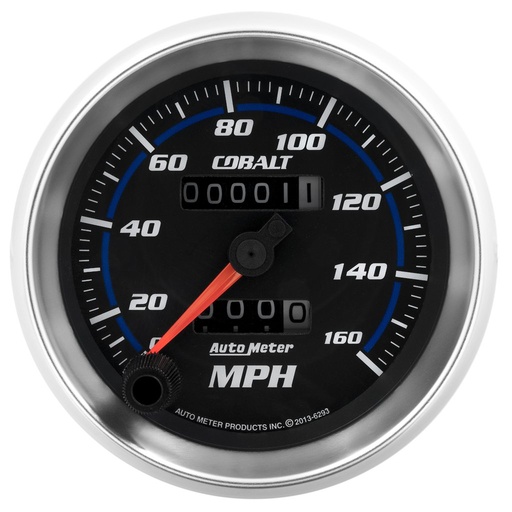 [ATM-6293] AutoMeter 3-3/8" SPEEDOMETER, 0-160 MPH, MECHANICAL, COBALT