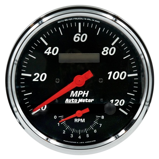 [ATM-1470] AutoMeter 5" tachometer/SPEEDOMETER COMBO, 8K RPM/120 MPH, DESIGNER BLACK