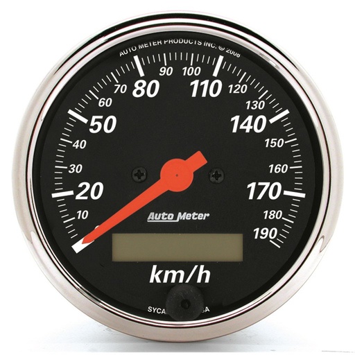 [ATM-1487-M] AutoMeter 3-1/8" SPEEDOMETER, 0-190 KM/H, ELECTRIC, DESIGNER BLACK