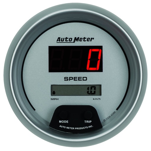 [ATM-6588] AutoMeter 3-3/8" SPEEDOMETER, 0-260 MPH / 0-260 KM/H, ULTRA-LITE DIGITAL