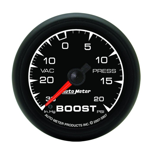 [ATM-5907] AutoMeter 2-1/16" BOOST/VACUUM, 30 IN HG/20 PSI, MECHANICAL, ES