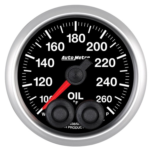 [ATM-5638] AutoMeter 2-1/16" OIL TEMPERATURE, 100-260 °F, STEPPER MOTOR, ELITE