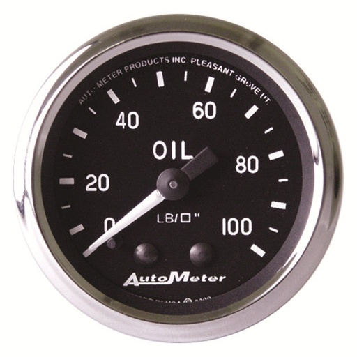 [ATM-201006] AutoMeter 2-1/16" OIL PRESSURE, 0-100 PSI, MECHANICAL, COBRA