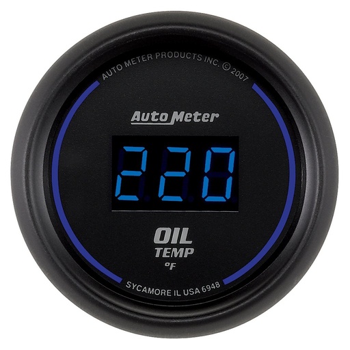 [ATM-6948] AutoMeter 2-1/16" OIL TEMPERATURE, 0-340 °F, COBALT DIGITAL