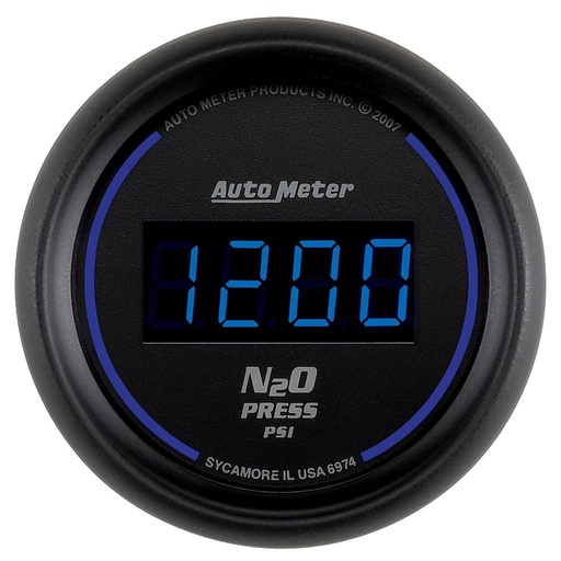 [ATM-6974] AutoMeter 2-1/16" NITROUS PRESSURE, 0-1600 PSI, COBALT DIGITAL