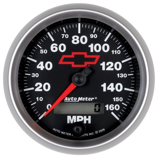 [ATM-3688-00406] AutoMeter 3-3/8" SPEEDOMETER, 0-160 MPH, CHEVY RED BOWTIE