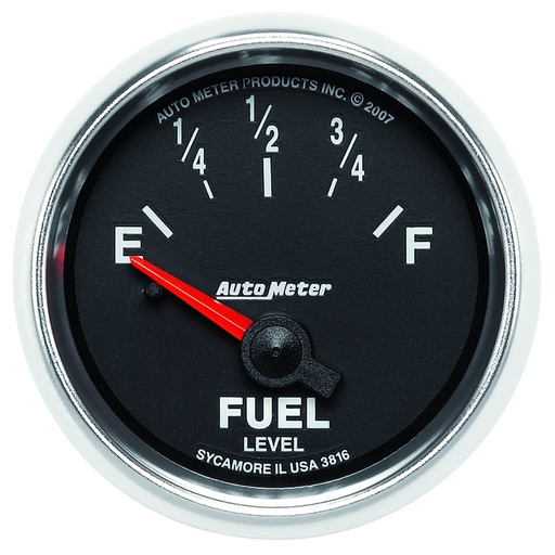[ATM-3816] AutoMeter 2-1/16" FUEL LEVEL, 240-33 Ω, AIR-CORE, SSE, GS