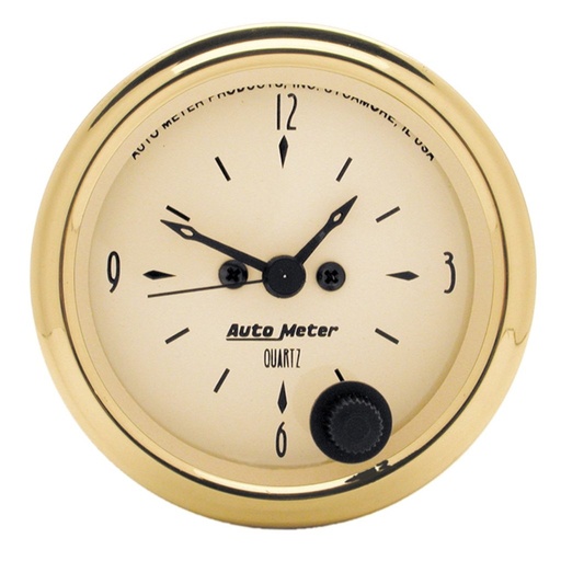 [ATM-1586] AutoMeter 2-1/16" CLOCK, 12 HOUR, GOLDEN OLDIES