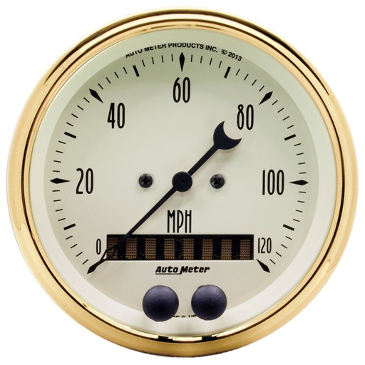 [ATM-1549] AutoMeter 3-3/8" GPS SPEEDOMETER, 0-120 MPH, GOLDEN OLDIES