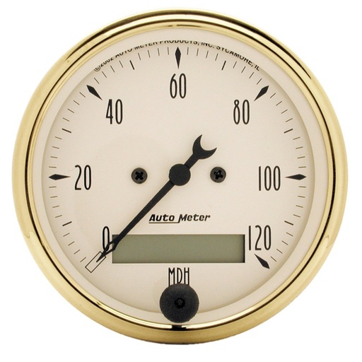 [ATM-1588] AutoMeter 3-1/8" SPEEDOMETER, 0-120 MPH, ELECTRIC, GOLDEN OLDIES