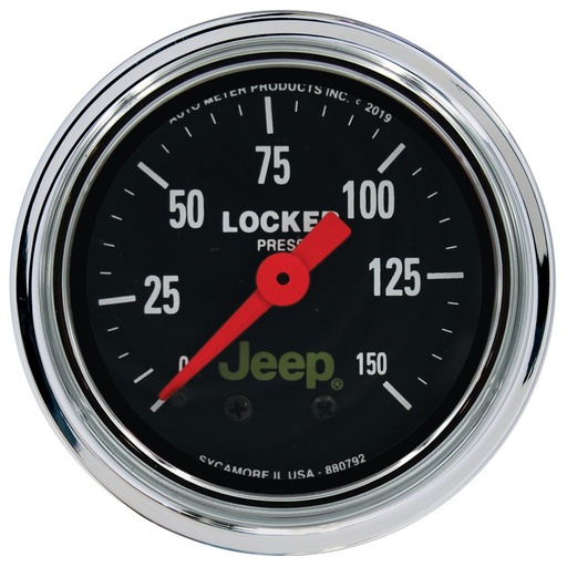 [ATM-880792] AutoMeter 2-1/16" AIR LOCKER PRESSURE, 0-150 PSI, JEEP