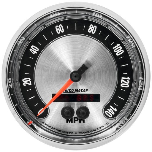 [ATM-1281] AutoMeter 5" SPEEDOMETER, 0-140 MPH,GPS, AMERICAN MUSCLE