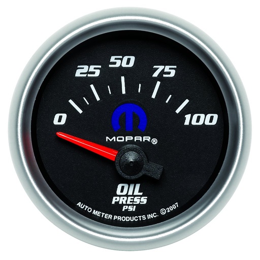 [ATM-880015] AutoMeter 2-1/16" OIL PRESSURE, 0-100 PSI, AIR-CORE, BLACK, MOPAR