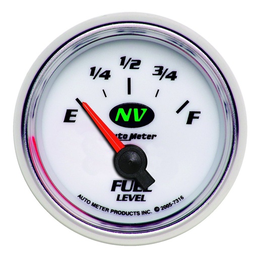 [ATM-7316] AutoMeter 2-1/16" FUEL LEVEL, 240-33 Ω, AIR-CORE, SSE, NV