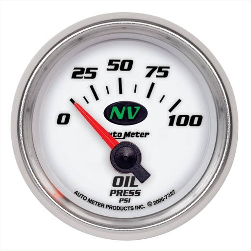 [ATM-7327] AutoMeter 2-1/16" OIL PRESSURE, 0-100 PSI, AIR-CORE, NV