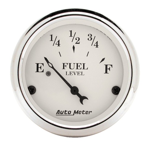 [ATM-1606] AutoMeter 2-1/16" FUEL LEVEL, 240-33 Ω, AIR-CORE, OLD TYME WHITE