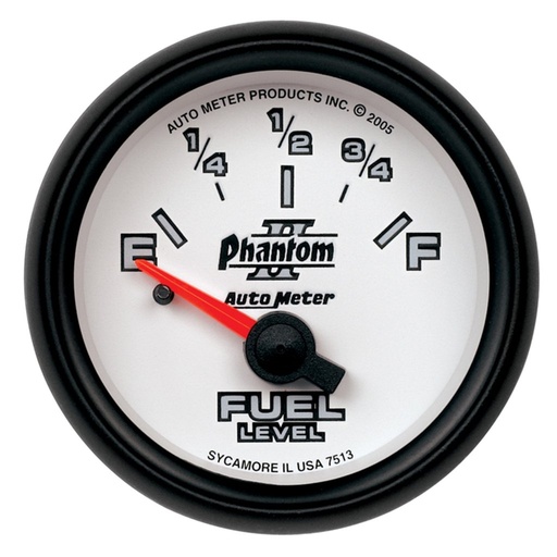 [ATM-7513] AutoMeter 2-1/16" FUEL LEVEL, 0-90 Ω, AIR-CORE, SSE, GM