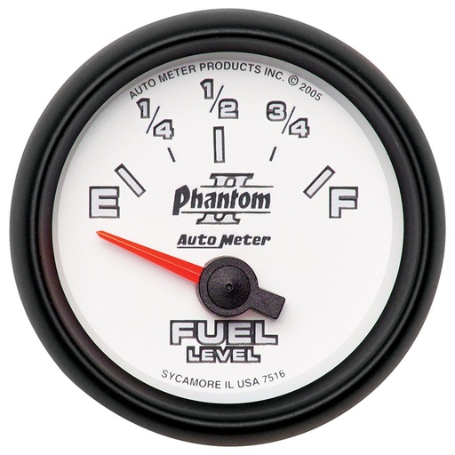 [ATM-7516] AutoMeter 2-1/16" FUEL LEVEL, 240- 33 Ω, AIR-CORE, SSE