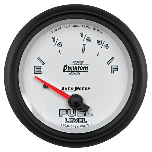 [ATM-7815] AutoMeter 2-5/8" FUEL LEVEL, 73-10 Ω, AIR-CORE, PHANTOM II