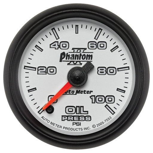 [ATM-7553] AutoMeter 2-1/16" OIL PRESSURE, 0-100 PSI, STEPPER MOTOR, PHANTOM II