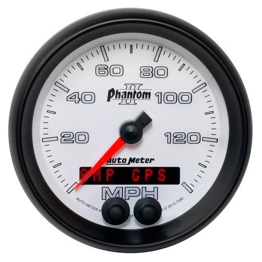 [ATM-7580] AutoMeter 3-3/8" GPS SPEEDOMETER, 0-140 MPH, PHANTOM II