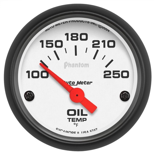[ATM-5747] AutoMeter 2-1/16" OIL TEMPERATURE, 100-250 °F, AIR-CORE, PHANTOM