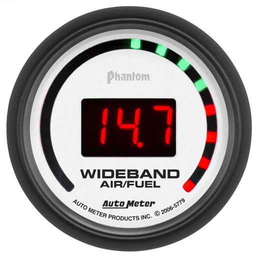 [ATM-5779] AutoMeter 2-1/16" WIDEBAND STREET AIR/FUEL RATIO, 10:1-17:1 AFR, PHANTOM