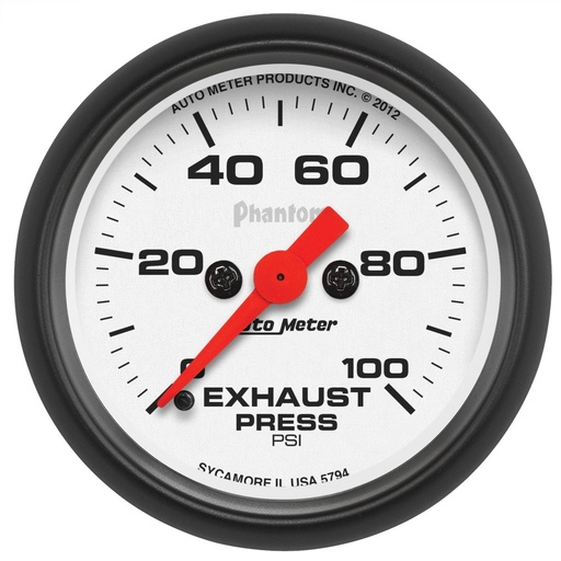 [ATM-5794] AutoMeter 2-1/16" EXHAUST PRESSURE, 0-100 PSI, STEPPER MOTOR, PHANTOM