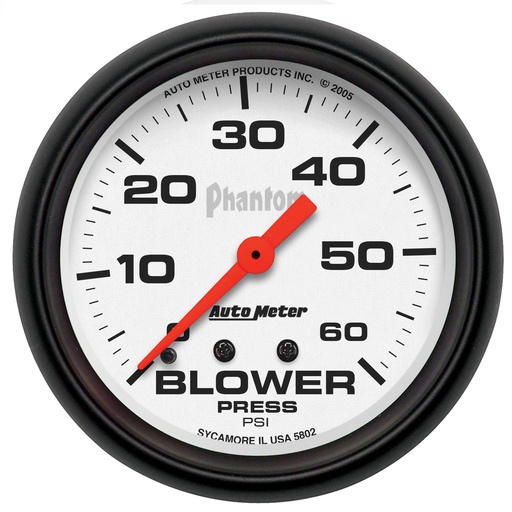 [ATM-5802] AutoMeter 2-5/8" BLOWER PRESSURE, 0-60 PSI, MECHANICAL, PHANTOM