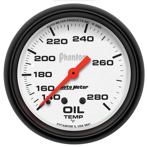 [ATM-5841] AutoMeter 2-5/8" OIL TEMPERATURE, 140-280 °F, 6 FT., MECHANICAL, PHANTOM