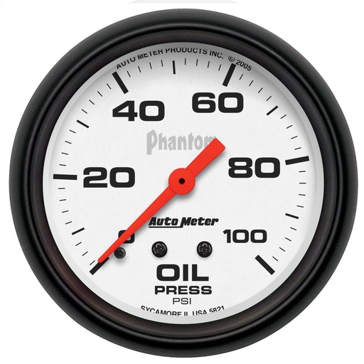 [ATM-5821] AutoMeter 2-5/8" OIL PRESSURE, 0-100 PSI, MECHANICAL, PHANTOM